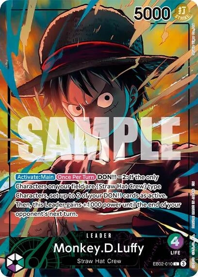 Monkey.D.Luffy (Official Playmat Limited Edition Vol.5) (EB02-010) (OP-PR)