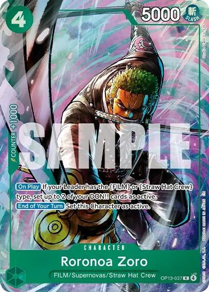 Roronoa Zoro (Premium Card Collection -Best Selection Vol. 6-) (OP13-037) (OP-PR)
