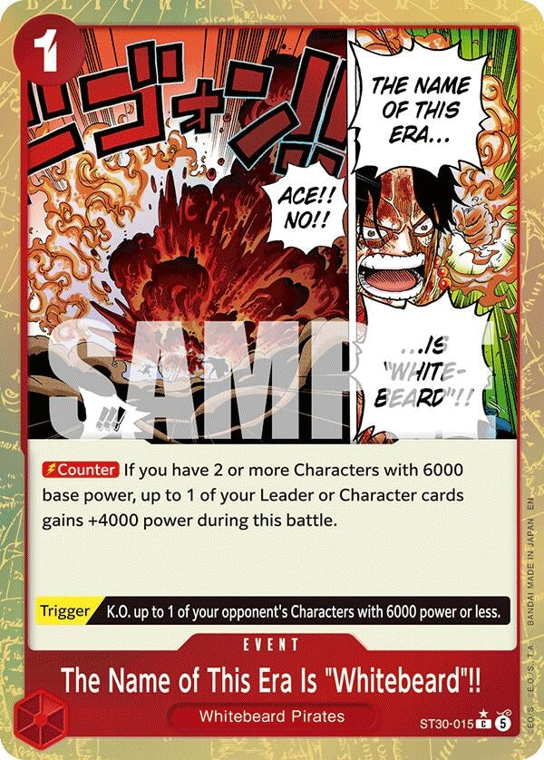 The Name of This Era Is "Whitebeard"!! (Parallel) (ST30-015) (ST-30)