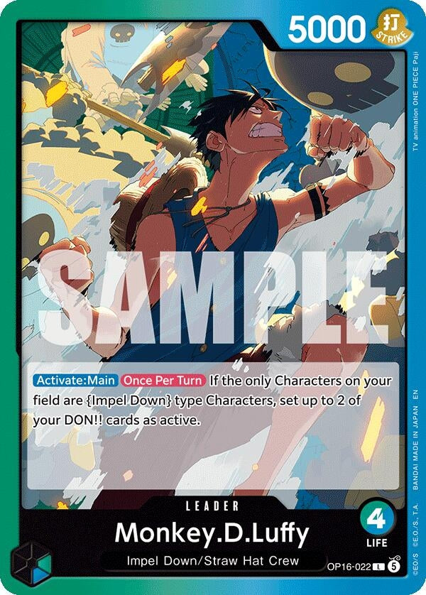 Monkey.D.Luffy (022) (OP16-022) (OP16)