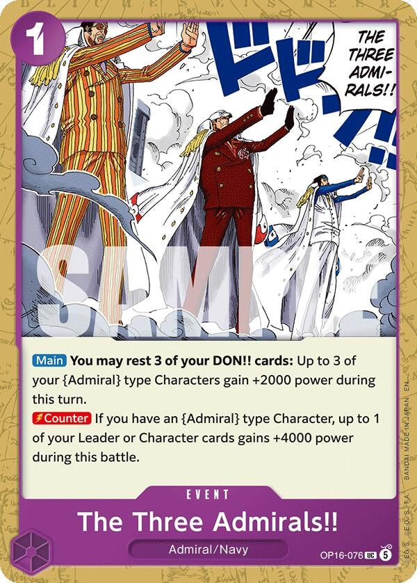 The Three Admirals!! (OP16-076) (OP16)