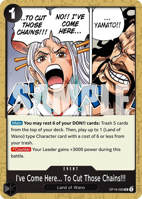 I've Come Here... To Cut Those Chains!!! (OP16-099) (OP16)