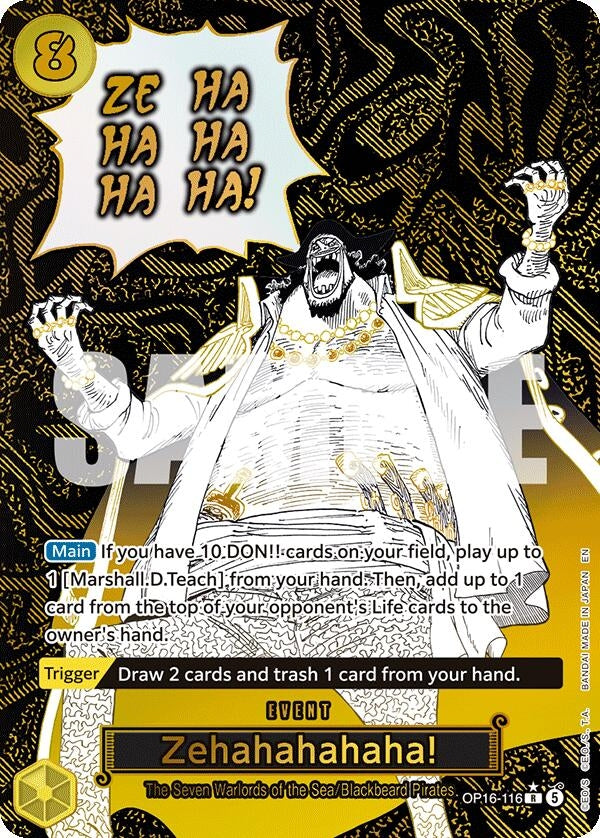 Zehahahahaha! (Alternate Art) (OP16-116) (OP16)