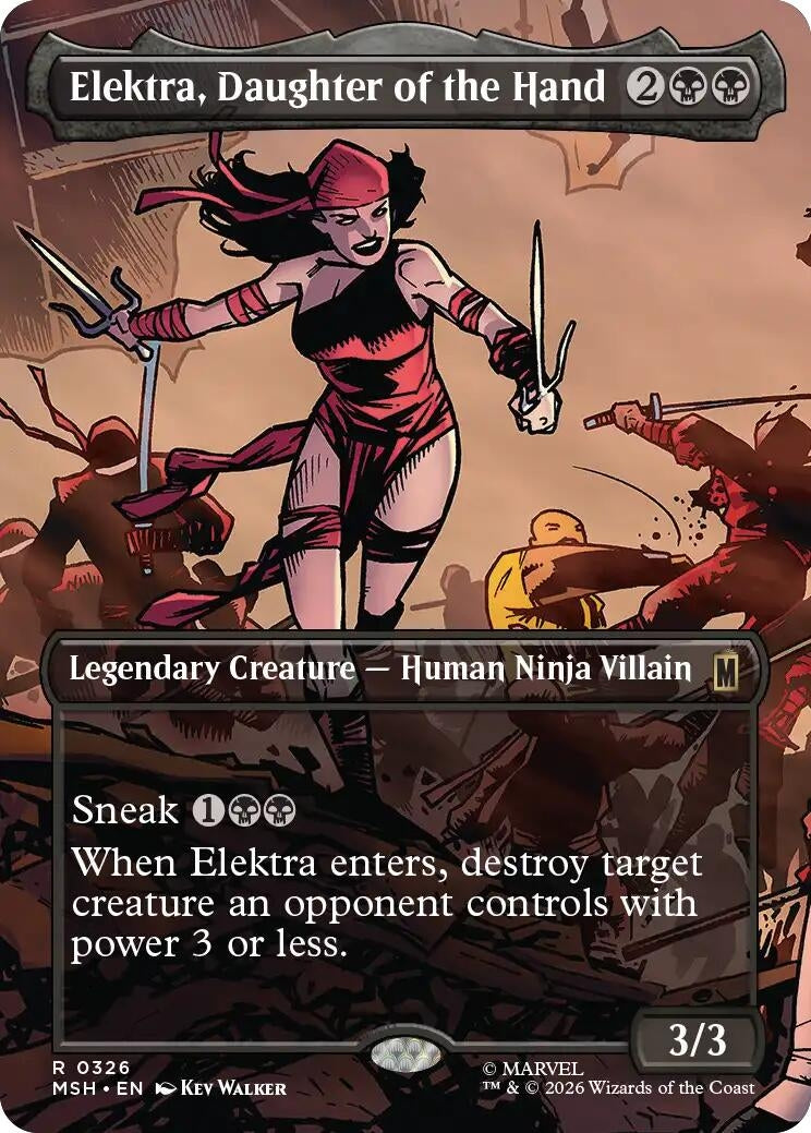 Elektra, Daughter of the Hand (Borderless) (326) (MSH)
