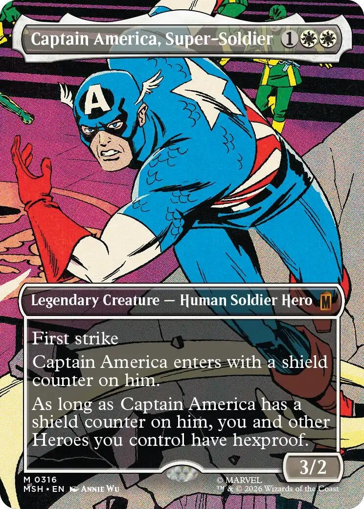 Captain America, Super-Soldier (Borderless) (0316) (316) (MSH)