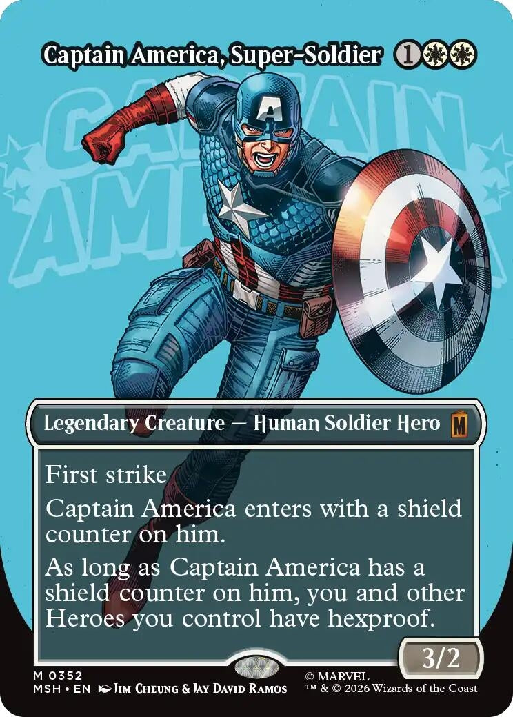 Captain America, Super-Soldier (Borderless) (0352) (352) (MSH)