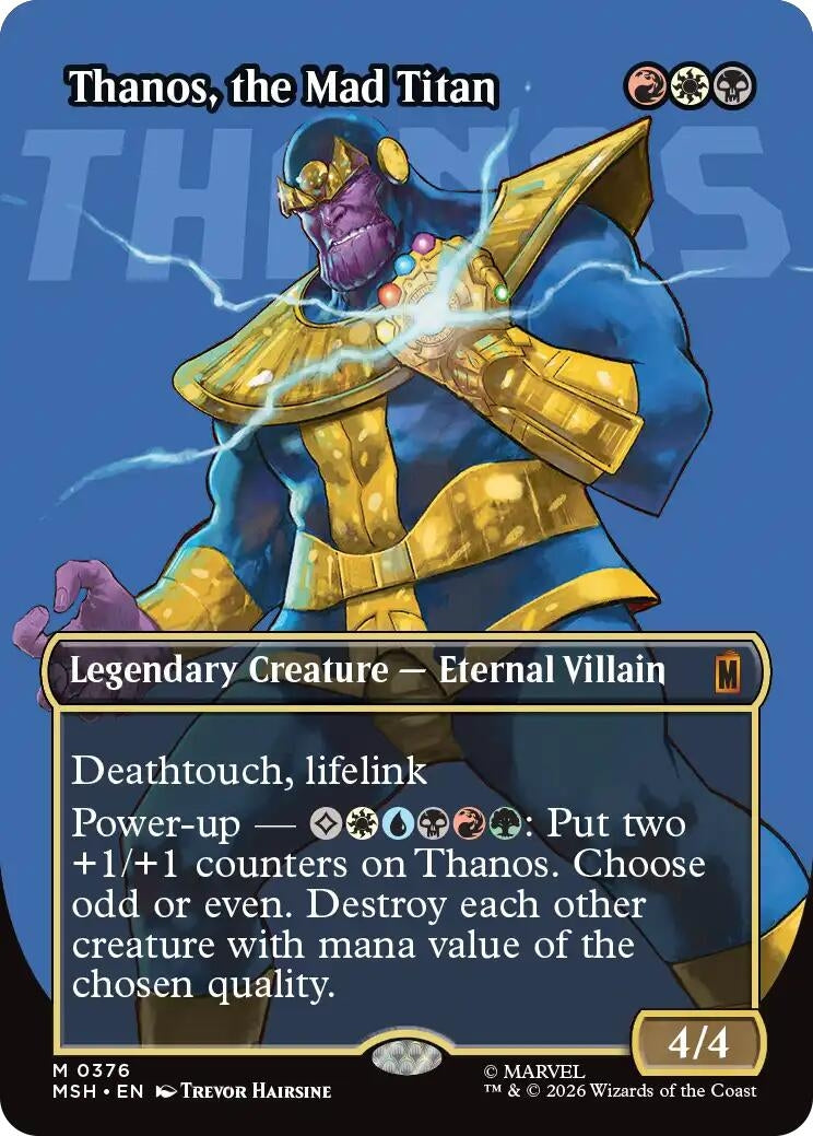 Thanos, the Mad Titan (Borderless) (0367) (376) (MSH)