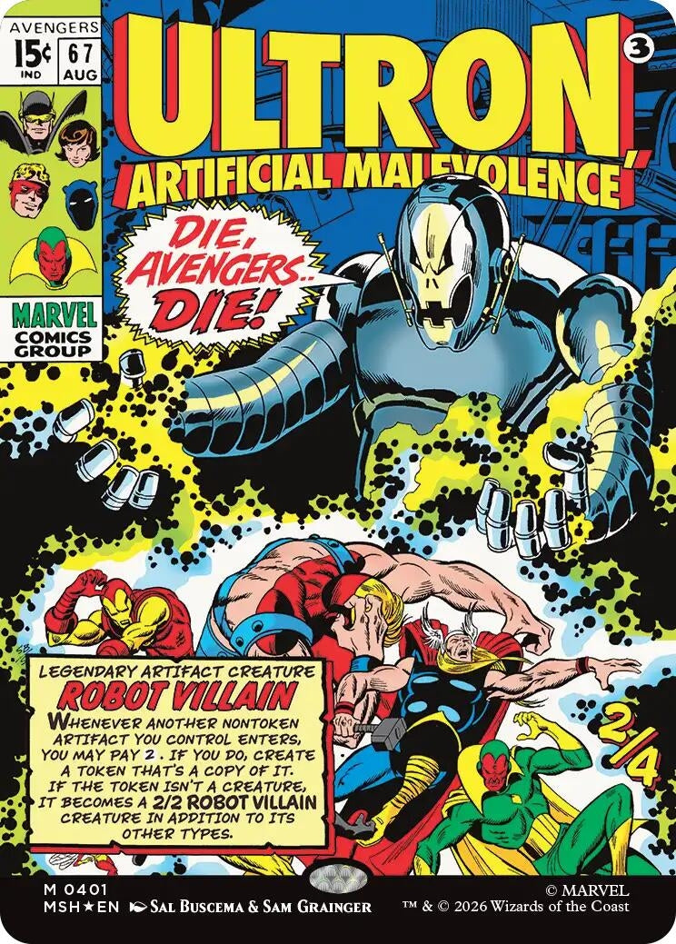 Ultron, Artificial Malevolence (Borderless) (0401) (401) (MSH)