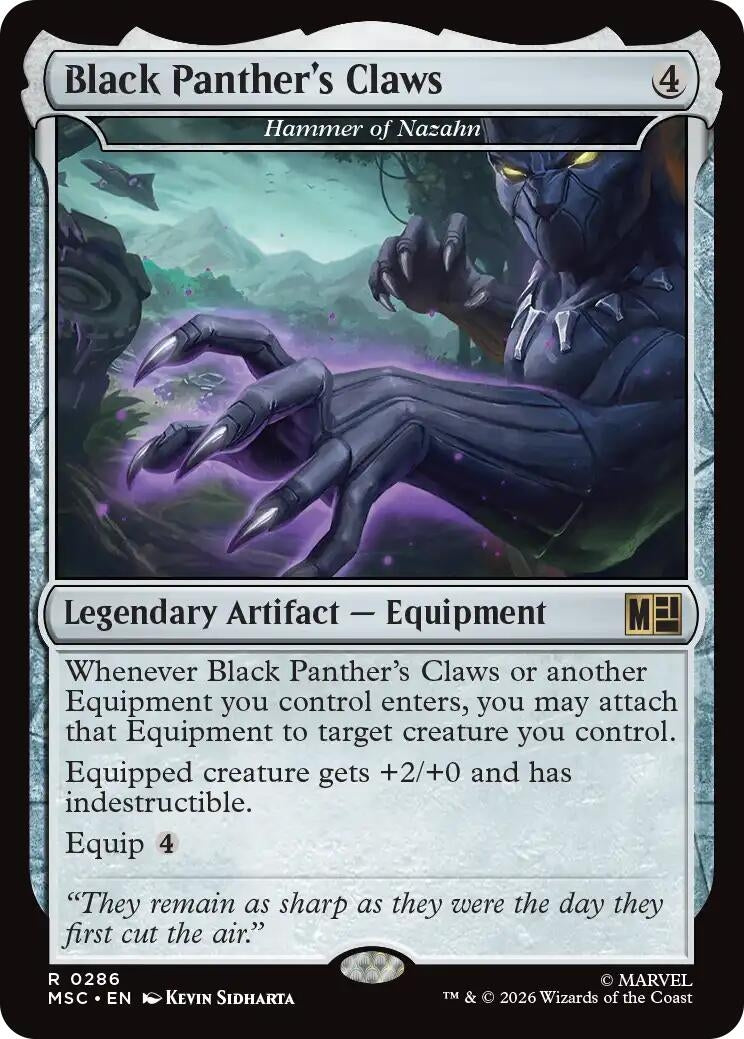 Black Panther's Claws - Hammer of Nazahn (Surge Foil) (286) (MSC)