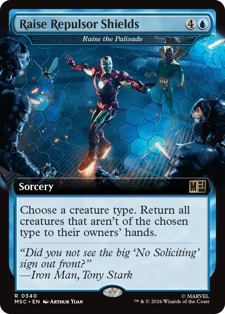 Raise Repulsor Shields - Raise the Palisade (Extended Art) (340) (MSC)