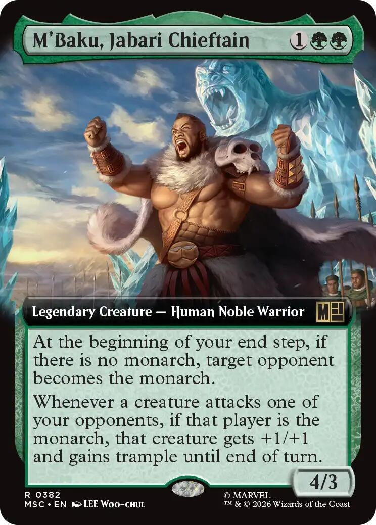 M'Baku, Jabari Chieftain (Extended Art) (382) (MSC)