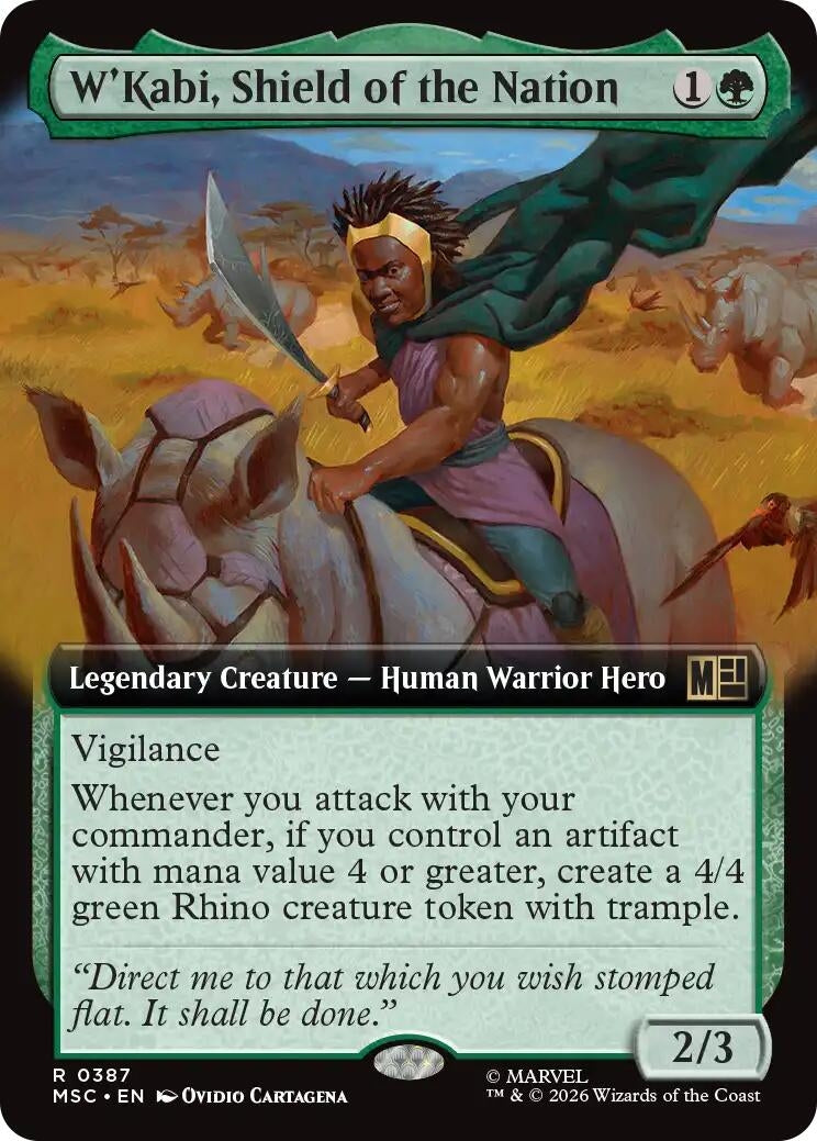 W'Kabi, Shield of the Nation (Extended Art) (387) (MSC)