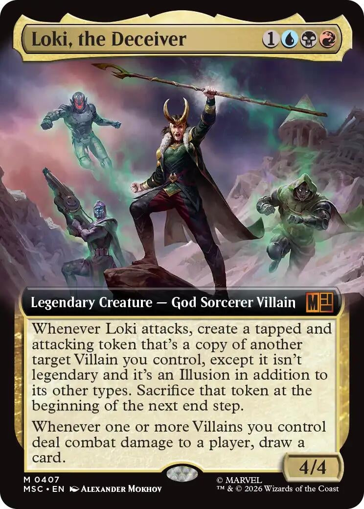 Japanese Magic: The Gathering - Loki, the Deceiver (Extended Art) (407) (MSC)