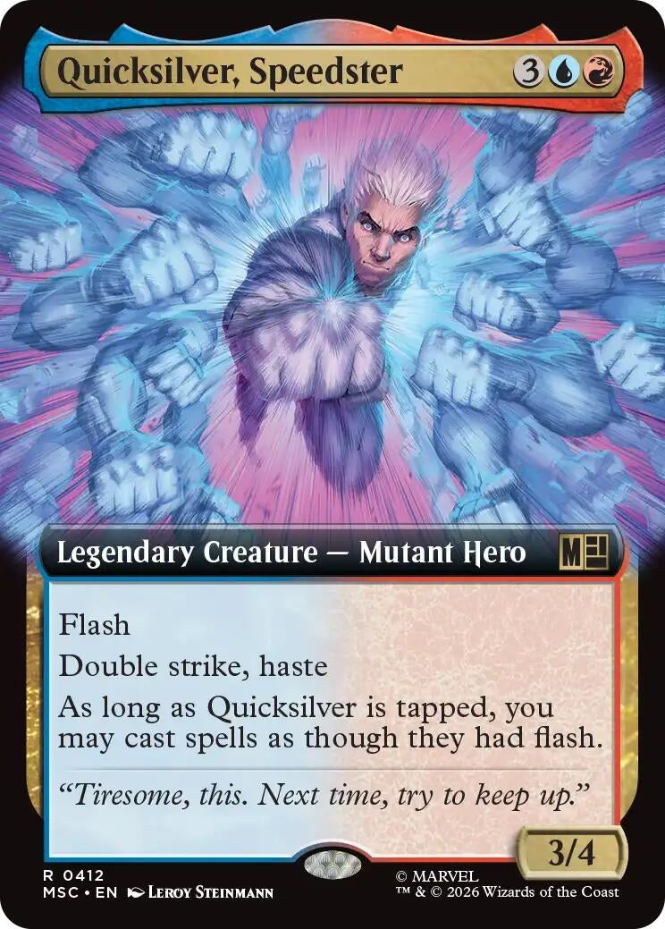 Japanese Magic: The Gathering - Quicksilver, Speedster (Extended Art) (412) (MSC)