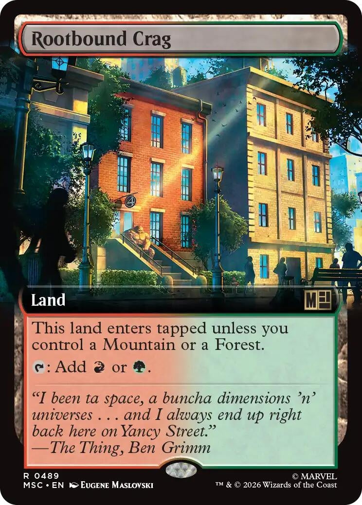 Rootbound Crag (Extended Art) (489) (MSC)