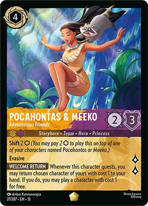 Pocahontas & Meeko - Adventurous Friends (27/204) (13)