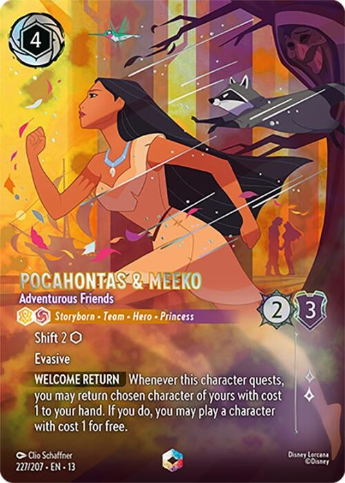 Pocahontas & Meeko - Adventurous Friends (Enchanted) (227/204) (13)