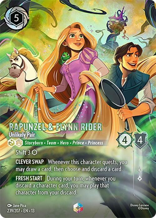 Rapunzel & Flynn Rider - Unlikely Pair (Enchanted) (239/204) (13)