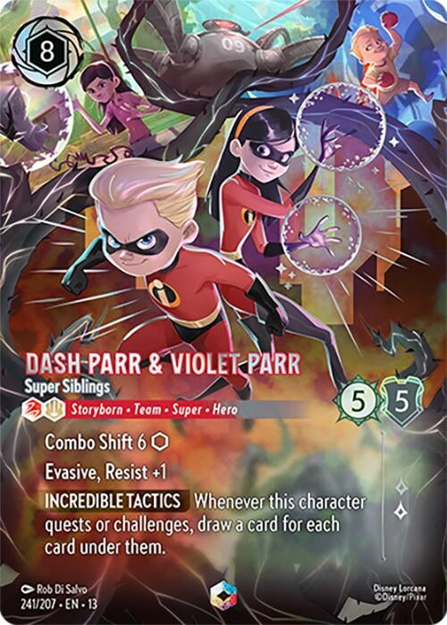 Dash Parr & Violet Parr - Super Siblings (Enchanted) (241/207) (13)