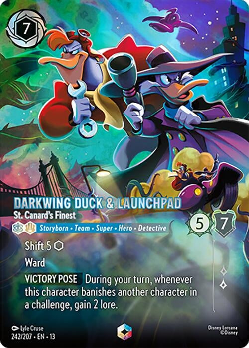 Darkwing Duck & Launchpad - St. Canard's Finest (Enchanted) (242/204) (13)