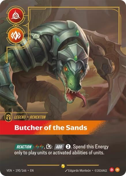 Renekton - Butcher of the Sands (Overnumbered) (190/166) (VEN)