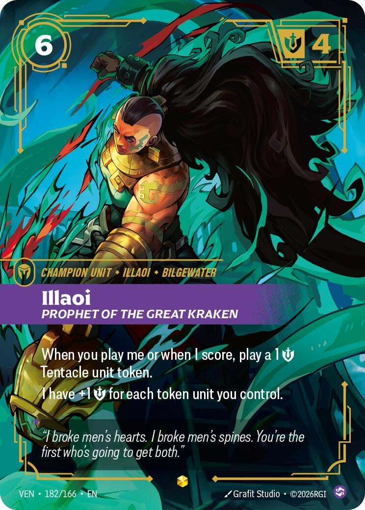 Illaoi, Prophet of the Great Kraken (Overnumbered) (182/166) (VEN)