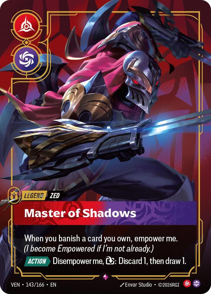 Riftbound Prerelease Deck - Zed - Master of Shadows