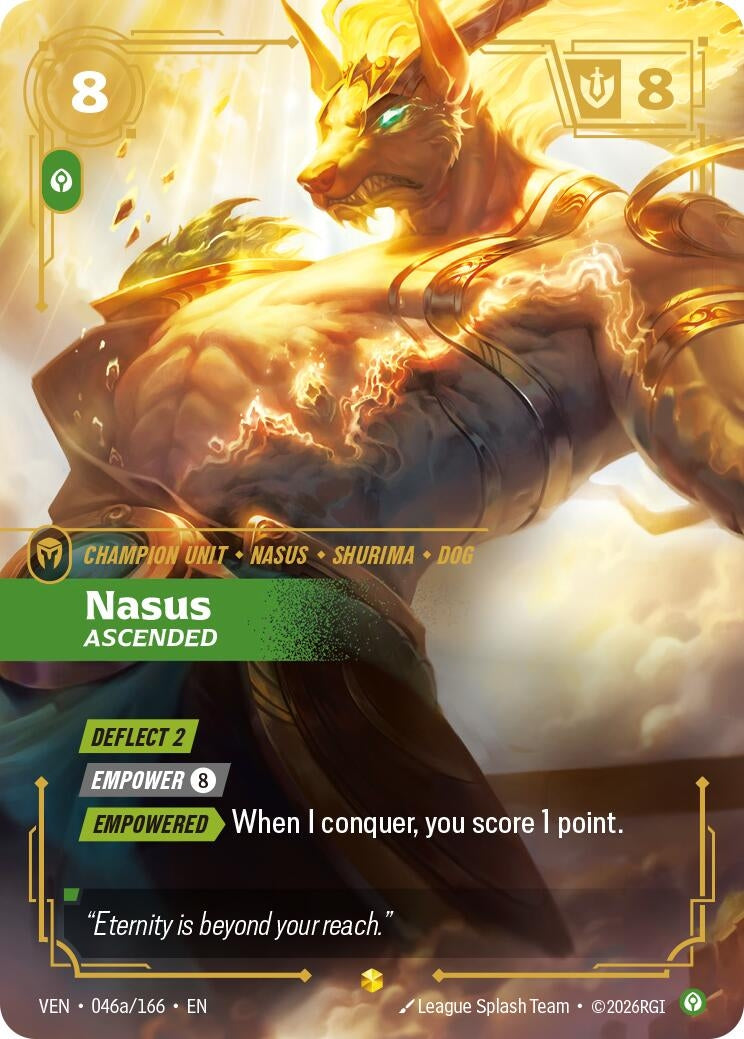 Nasus - Ascended (Alternate Art) (046a/166) (VEN)