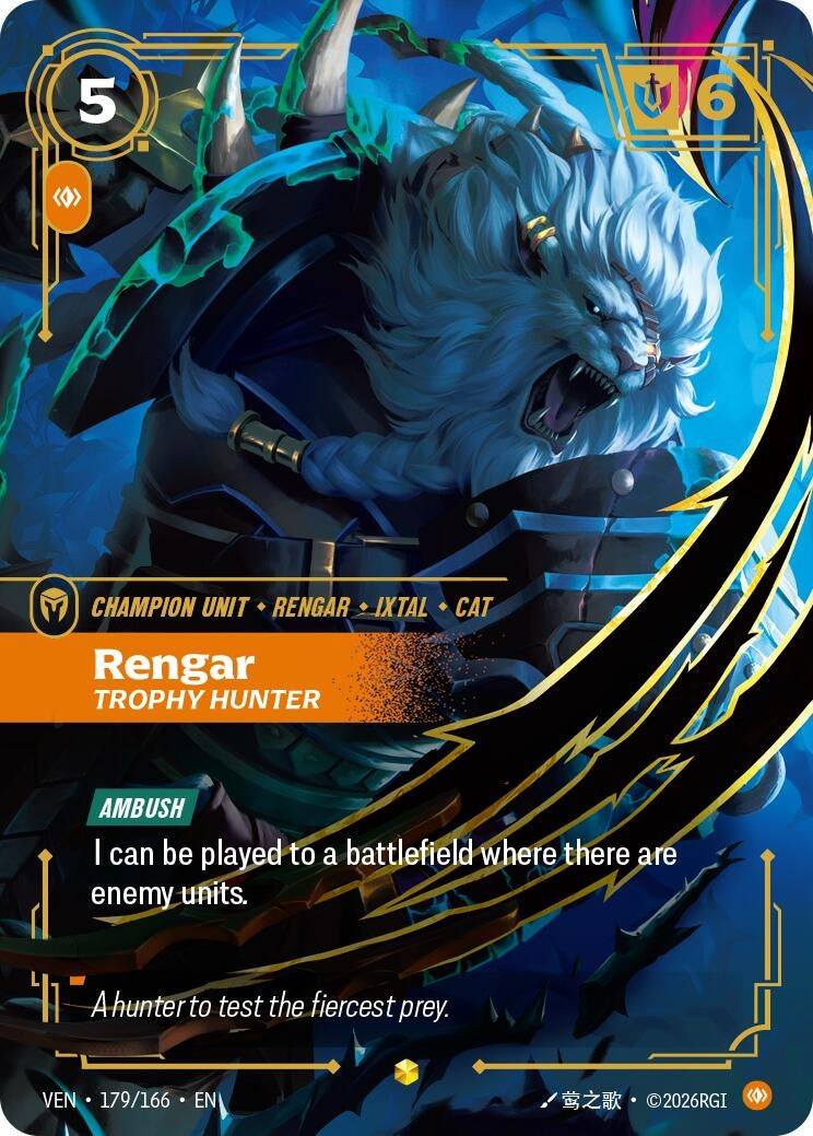 Rengar - Trophy Hunter (Overnumbered) (179/166) (VEN)