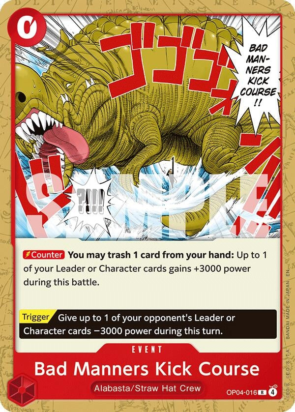 Bad Manners Kick Course (OP04-016) (ST-31)