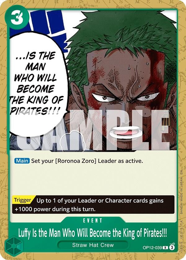 Luffy Is the Man Who Will Become the King of Pirates!!! (OP12-039) (ST-32)