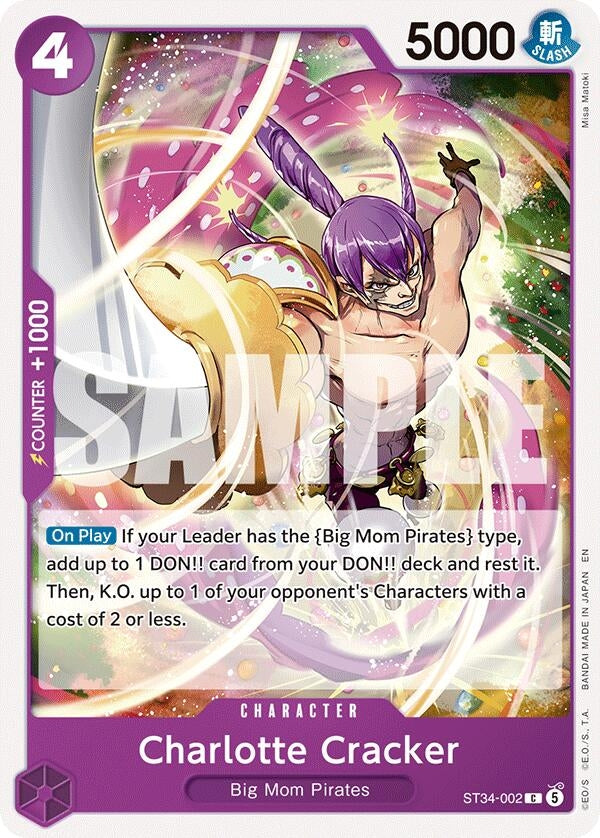 Image for Charlotte Cracker (ST34-002) (ST-34) - One Piece Card Game