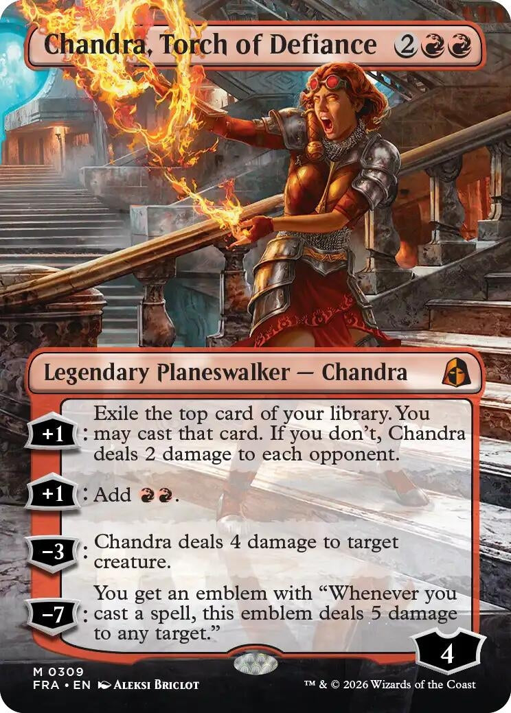 Chandra, Torch of Defiance (Borderless) (309) (FRA)