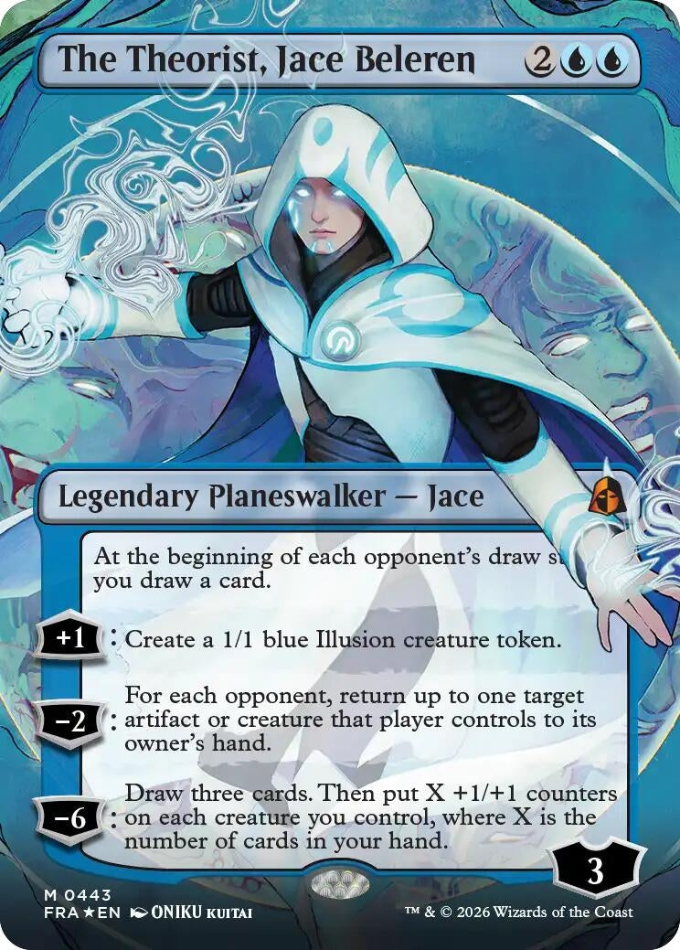 The Theorist, Jace Beleren (Borderless) (0443) (443) (FRA)