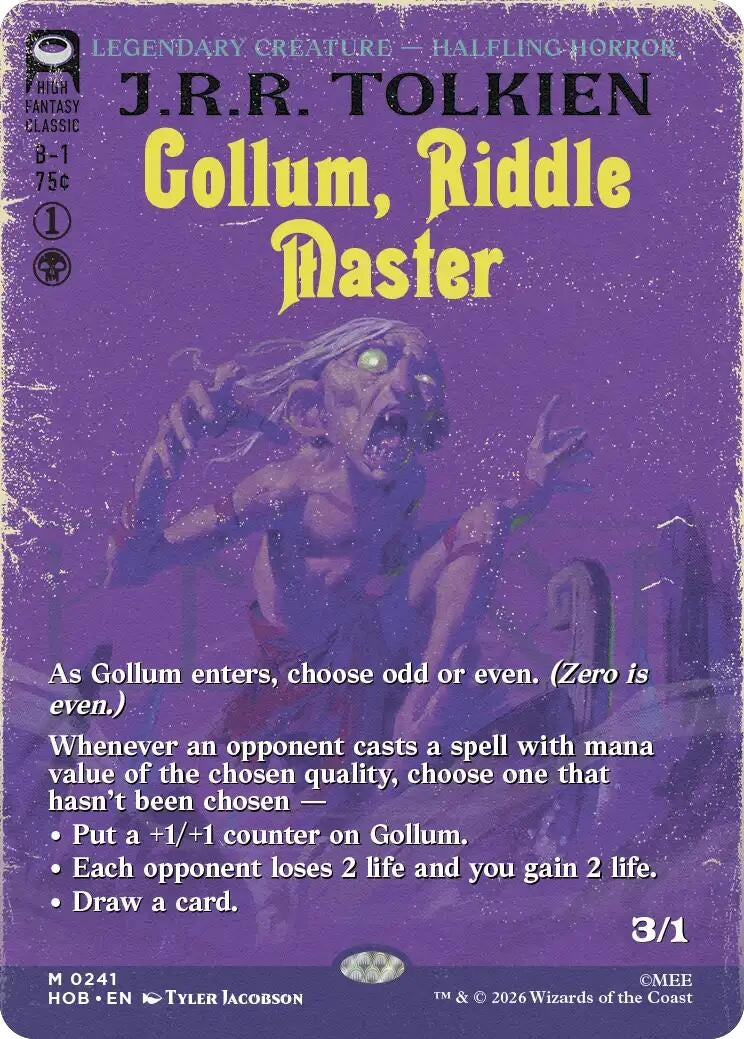 Gollum, Riddle Master (Borderless) (241) (HOB)