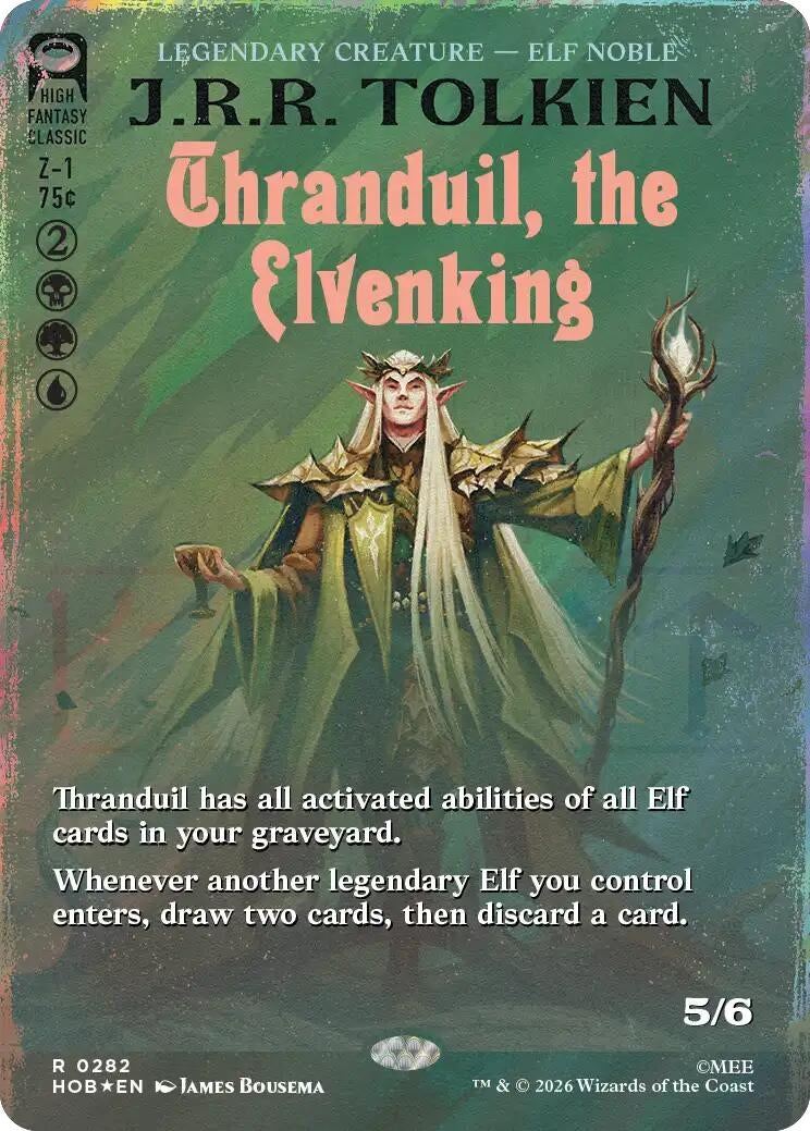 Thranduil, the Elvenking (Borderless) (Surge Foil) (282) (HOB)