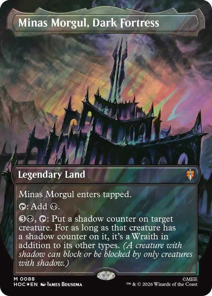 Minas Morgul, Dark Fortress (Borderless) (Surge Foil) (88) (HOC)