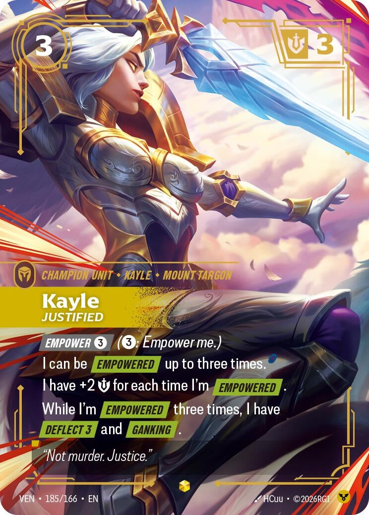 Kayle, Justified (Overnumbered) (185/166) (VEN)