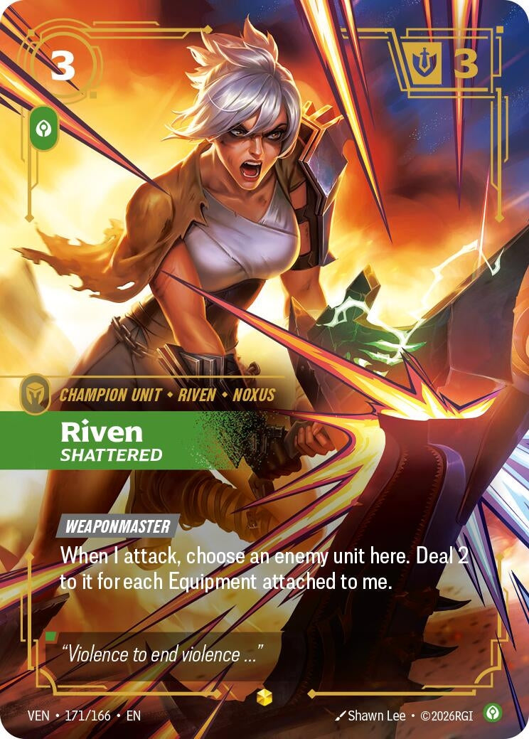 Riven, Shattered (Overnumbered) (171/166) (VEN)