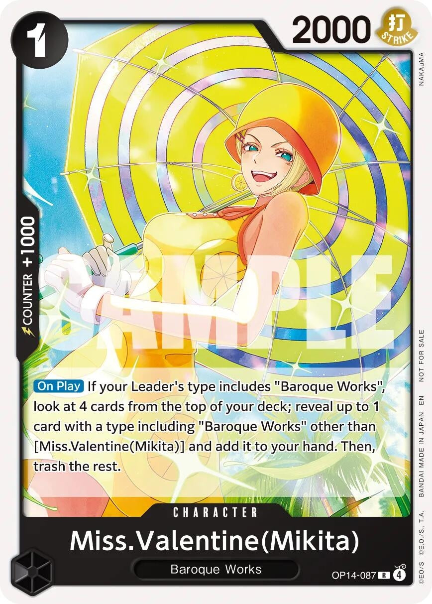 Miss.Valentine(Mikita) (Tournament Pack 2026 Vol. 3) (OP14-087) (OP-PR)