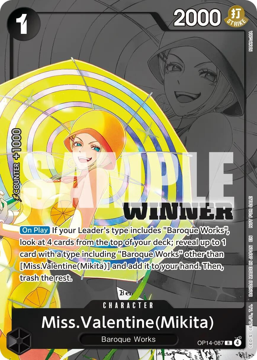 Miss.Valentine(Mikita) (Winner Pack 2026 Vol. 3) (OP14-087) (OP-PR)