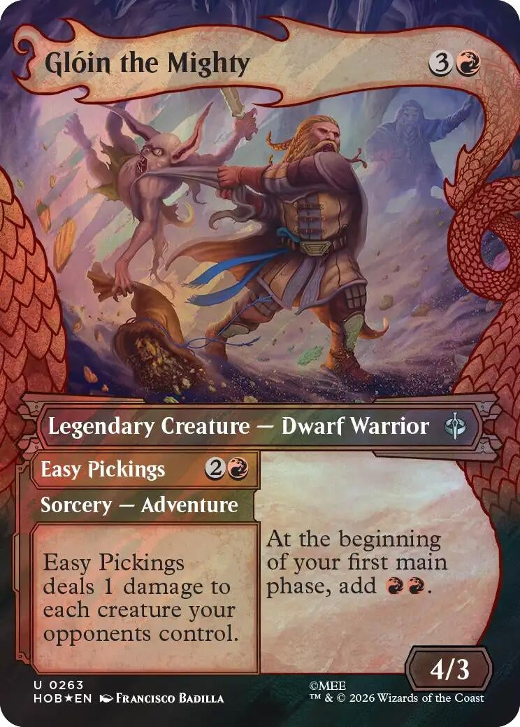 Gloin the Mighty (Showcase) (Surge Foil) (263) (HOB)