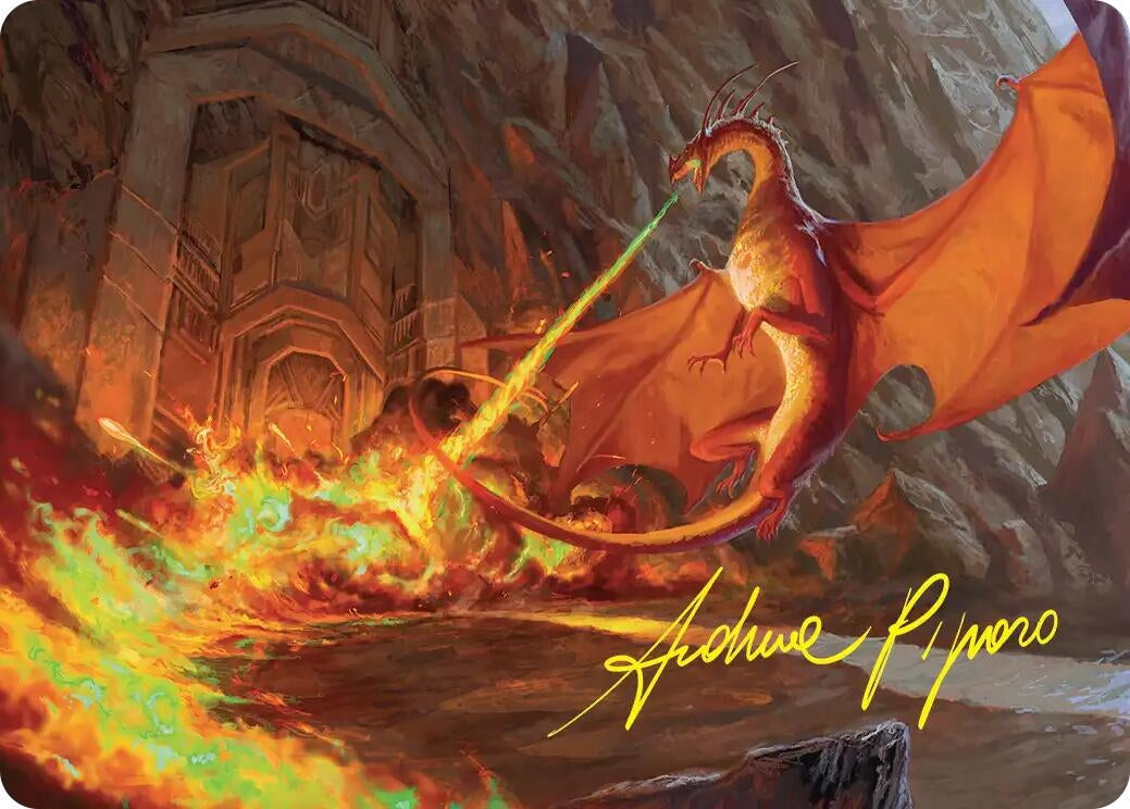 Smaug's Fury Art Card (Gold-Stamped Signature) (18) (ASHOB)