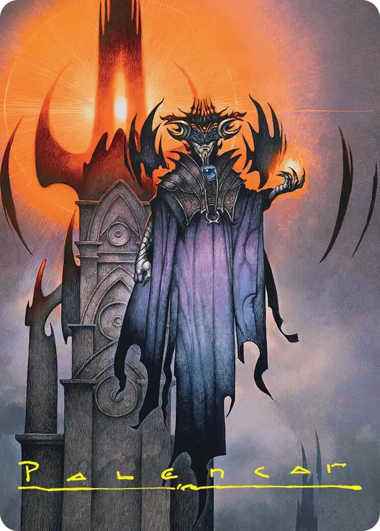 Sauron, the Lidless Eye Art Card (Gold-Stamped Signature) (36) (ASHOB)