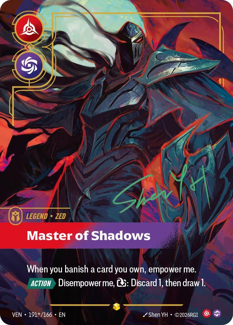 Zed, Master of Shadows (Signature) (191*/166) (VEN)