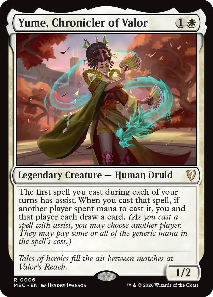 Yume, Chronicler of Valor (6) (MBC)