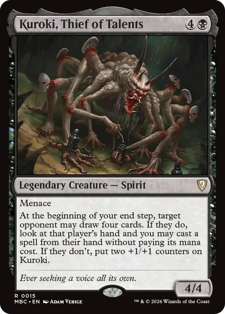 Image for Kuroki, Thief of Talents (15) (MBC) - Magic: The Gathering
