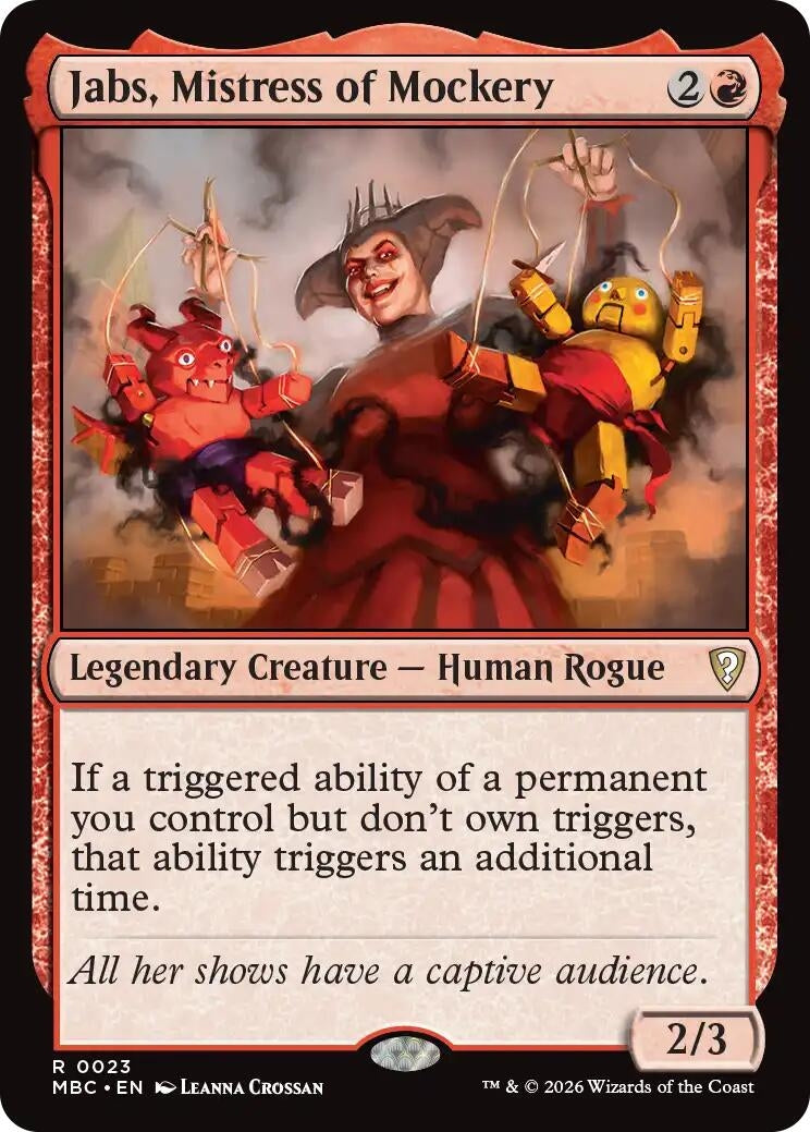 Image for Jabs, Mistress of Mockery (23) (MBC) - Magic: The Gathering