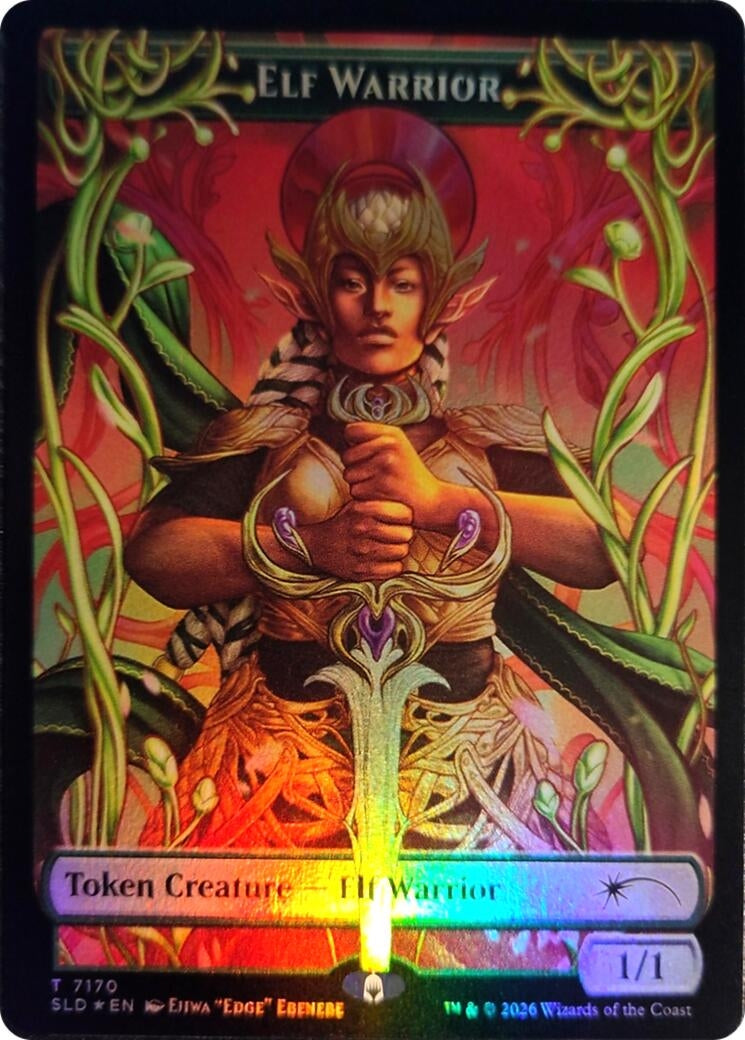 Elf Warrior Token (7170) (7170) (SLD)