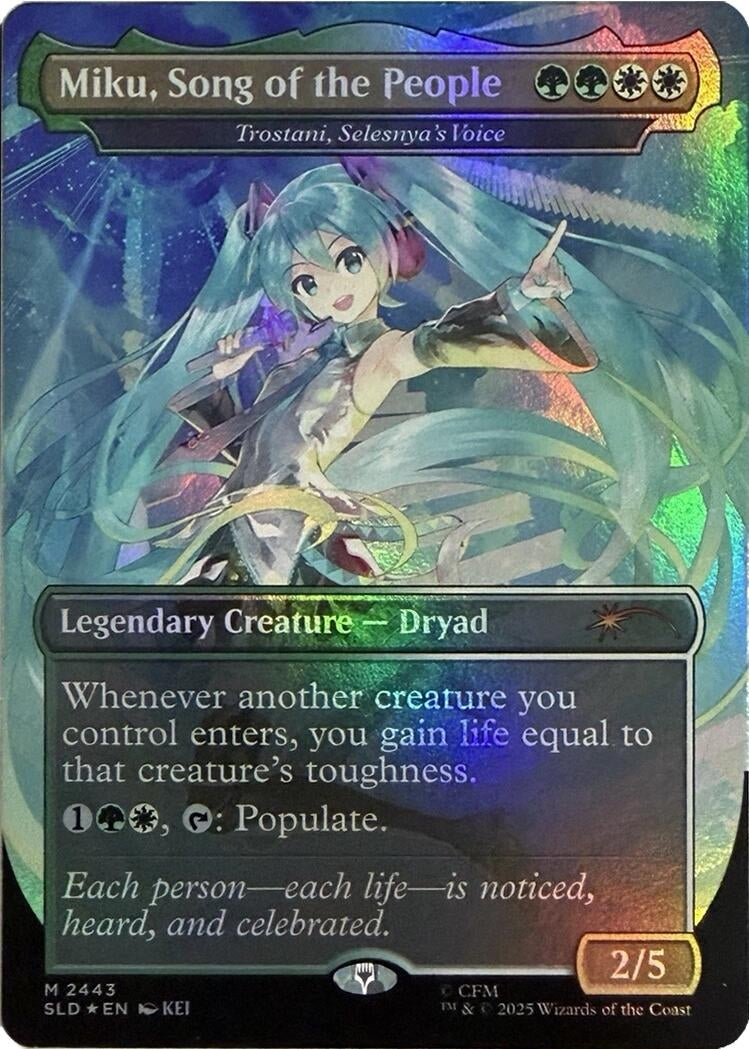 Miku, Song of the People - Trostani, Selesnya's Voice (Display Commander) - Thick Stock (2443) (SLD)